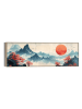 Orangewallz Gerahmter Leinwanddruck "Japandi Mountains"