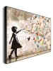 Orangewallz Gerahmter Kunstdruck "Balloon Girl Bright"