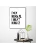 Orangewallz Gerahmter Kunstdruck ''Magic or Normal''
