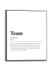 Orangewallz Gerahmter Kunstdruck ''Das Team''