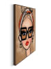 Orangewallz Ingelijste kunstdruk ''Girl's Face''