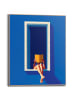 Orangewallz Druk artystyczny "Blue Window" w ramce