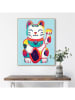 Orangewallz Gerahmter Kunstdruck ''Lucky Cat''
