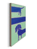 Orangewallz Long Dachshund - Framed in Wood 40x50