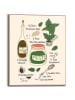 Orangewallz Gerahmter Kunstdruck ''Pesto Rezept''