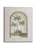 Orangewallz Gerahmter Kunstdruck ''Palm Tree Window''