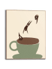 Orangewallz Gerahmter Kunstdruck ''Coffee Jump''