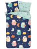 Good Morning Bettwäsche-Set "Sheep" in Dunkelblau