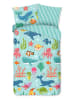 Good Morning Beddengoedset "Ocean" turquoise