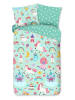 Good Morning Bettwäsche-Set "Fantastic" in Mint/ Rosa