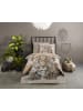 Good Morning Renforcé beddengoedset "Simo" beige/zwart