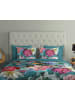 Good Morning Bettwäsche-Set "Tiandra" in Türkis/ Bunt