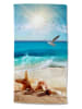 Good Morning Strandtuch "Sealife" in Beige/ Blau