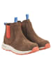 finkid Leder-Chelsea-Boots "Saapas" in Braun/ Orange