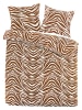Day Dream Flanell-Bettwäsche-Set ''Zebra'' in Braun