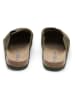 SABOKETS Leder-Clogs in Khaki