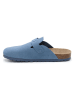 SABOKETS Leder-Clogs in Blau