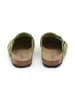SABOKETS Leder-Clogs in Grün