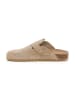 SABOKETS Leren clogs beige