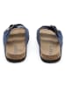 SABOKETS Leren slippers donkerblauw