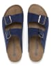 SABOKETS Leren slippers donkerblauw