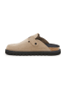 SABOKETS Leren clogs beige