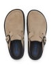 SABOKETS Leren clogs beige