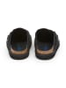 SABOKETS Leder-Clogs in Schwarz