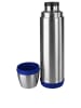 Emsa Isolierflasche "Captain" in Chrom/ Blau - 1 l