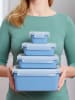 Emsa 4er-Set: Frischhaltedose "Clip & Go" in Blau