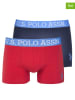 U.S. Polo Assn. 2-delige set: boxershorts donkerblauw/rood