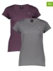 G-Star 2er-Set: Shirts in Lila/ Grau