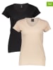 G-Star 2er-Set: Shirts in Schwarz/ Beige