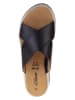 s.Oliver Leren slippers donkerblauw