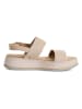 s.Oliver Leren haksandalen beige