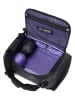 AEVOR 2-delige set: reistas en massagerol zwart/paars - (B)52 x (H)34 x (D)25 cm