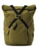 PinqPonq Rucksack "Kross" in Oliv - (B)32 x (H)44 x (T)22 cm