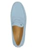 Wojas Leren mocassins lichtblauw