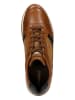 Wojas Leder-Sneakers in Hellbraun/ Dunkelblau