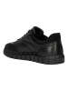 Wojas Leder-Sneakers in Schwarz