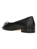 Wojas Leren ballerina's zwart