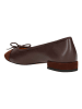 Wojas Skórzane baleriny w kolorze bordowym