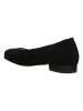 Wojas Leren ballerina's zwart