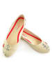 Goby Leder-Ballerinas in Beige