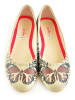 Goby Leder-Ballerinas in Beige