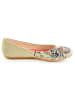 Goby Leder-Ballerinas in Beige
