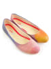 Goby Leder-Ballerinas in Bunt