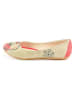 Goby Ballerina's beige/rood