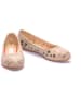 Goby Leder-Ballerinas in Creme