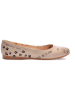 Goby Leder-Ballerinas in Creme